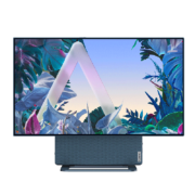 联想(Lenovo)YOGA 27 2022 可旋转27英寸4K屏一体台式电脑(AMD R7-6800H 16G LPDDR5内存 1TB SSD ）青山绿