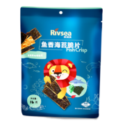 禾泱泱（Rivsea）宝宝零食 鱼香海苔脆片 非油炸 1包装16g