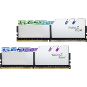 芝奇（G.SKILL）32GB(16G×2)套装 DDR4 3600频率 台式机内存条-皇家戟RGB灯条(花耀银)