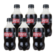 京喜app、需抢券：可口可乐Coca-Cola 碳酸饮料 零度可乐 300ml*6瓶