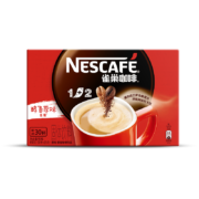 雀巢（Nestle）速溶咖啡 1+2 原味 微研磨 冲调饮品 盒装30条450g 白敬亭同款