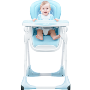 爱音（Aing）儿童餐椅 婴幼儿餐椅 可坐可躺多功能宝宝吃饭餐桌 可折叠便携式座椅可调节 C018薄荷蓝408元
