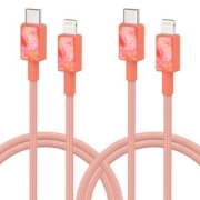 iFory两件装苹果数据线MFi认证原装品质PD快充线兼iPhone8-14Pro