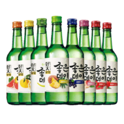 好天好饮韩国烧酒原瓶进口8种水果口味组合装360ml*8整箱口味随机年货送礼