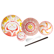 共禾京品 联名简装-新春兔餐具6件套