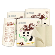 世界环保大会推荐用纸，心相印 竹π 厨房专用纸巾 75节*8卷