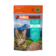 喵爱新（FELINE NATURAL）【顺丰发货】K9 FelineNatural 新西兰进口猫粮 成幼猫通用冻干粮 牛肉鳕鱼320g