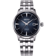 精工（SEIKO） 手表Presage领航鸡尾酒系列绅士复古时尚钢带机械男士腕表 礼物 SRPB41J1