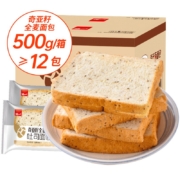 京东特价APP、需抢券: 泓一  奇亚籽全麦面包 500g