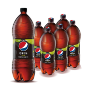 百事可乐 无糖 Pepsi 青柠味 碳酸饮料 汽水 大瓶 2L*6瓶 饮料整箱  百事出品