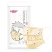 概率券：维德 WELLDAY 医用外科口罩 灭菌级6-12岁儿童尺寸 黄色小狗款 10只*2件