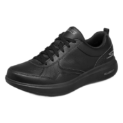 斯凯奇Skechers皮鞋男百搭时尚缓震健步鞋男士时尚商务休闲鞋216000 全黑色 BBK 41.0