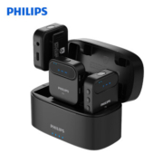 PHILIPS 飞利浦 DLM3538C 无线领夹麦克风 一拖二+充电仓