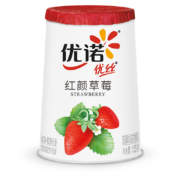 优诺(yoplait) 优丝草莓果粒酸奶风味发酵乳135gx3 低温酸牛奶生鲜