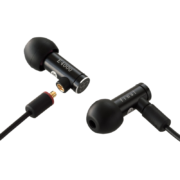 FINAL Audio E4000 动圈入耳式耳机 耳塞 动圈耳机 HIFI耳机 可换线 铝合金外壳 黑色