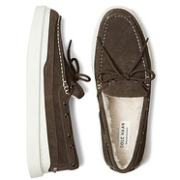 Cole Haan 歌涵 Grandpro Rally 男士牛皮革加绒莫卡辛一脚蹬休闲鞋 C34584