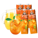 福兰农庄 希腊进口  100%橙汁纯果汁饮料 大瓶装1L*4瓶37元