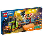 乐高（lego)积木21P10城市系列卡车特技表演 60294男女孩6+儿童成人礼物拼装积木玩具