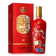 五粮液股份 福禄寿禧中国红 浓香型白酒 52度 500ml 单瓶装