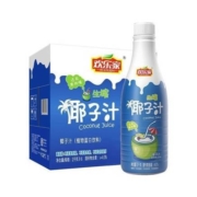 88VIP：欢乐家 生榨椰子汁 植物蛋白饮料1kg*6瓶+喵满分×超亚 白色医用外科口罩 120只