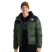 TheNorthFace北面1996Nuptse羽绒服男女款ICON羽绒服复刻款外套 3C8D NYC/绿色 L（美版偏大一码）
