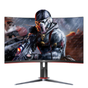 AOC 27英寸 快速液晶1ms 165Hz 广色域 1500R曲率 HDREffect技术 人体工学支架 游戏电竞曲面显示器 C27G2