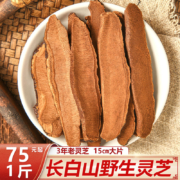 百年老牌，德杏堂 长白山野外灵芝切片25g