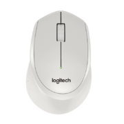 罗技（Logitech）M330 轻音鼠标 无线鼠标 办公鼠标 右手鼠标 带无线微型接收器 白色