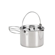 日本顶级户外品牌，Snow Peak 雪峰 Kettle No.1 户外野炊两用不锈钢壶锅900ml CS-068