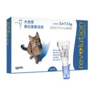 REVOLUTION 大宠爱 猫咪体内外驱虫滴剂 2.6-7.5kg猫用 单支