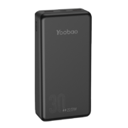羽博（Yoobao） 充电宝30000毫安时大容量超级快充移动电源PD20W适用于苹果华为小米安卓 【22.5W快充+PD18W双向快充】陨石黑
