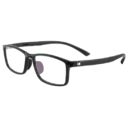 依视路（ESSILOR） 新款商务男镜架时尚镜框女配依视路镜片光学近视眼镜网上配镜 钛+金属-全框-4023BK-黑色 镜框+依视路A4防蓝光1.60现片