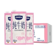 88vip:EWEN 意文 德国原装进口意文部分脱脂纯牛奶1L*12盒整箱93.65元包邮