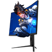 HKC 27英寸 2K 240Hz Fast VA 1000R曲率 HDR400 GTG 1ms 升降旋转 电竞游戏 广色域 显示器CG271QK