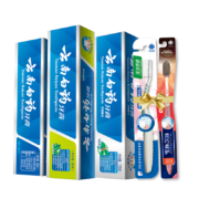云南白药 人气3+2套装 (留兰香180g+薄荷清爽185g+冬青香170g+2支牙刷)