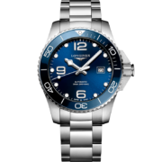 浪琴(Longines)瑞士手表 康卡斯潜水系列 机械钢带男表 L37824966