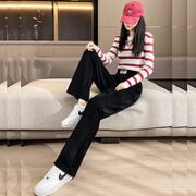 凡珠 女士灯芯绒直筒裤 FZ2309