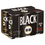 UCC悠诗诗 即饮无糖黑咖啡饮料185g/罐 日本原装进口 185g*6罐