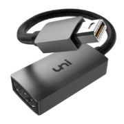 uni MiniDP转HDMI转换线高清雷电转接头苹果Macbook微软Surface smzdm 母口转接头-1080p@60Hz