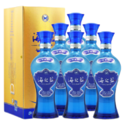 洋河【官方授权】洋河 蓝色经典 海之蓝 整箱装 超市白酒 42度480ml*6
