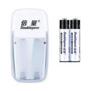 Doublepow 倍量 5号/7号 镍氢充电电池 2粒+2槽充电器