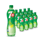百事可乐 7喜 七喜 7up 柠檬味 果味汽水 碳酸饮料 550ml*12瓶 百事出品 新老包装随机发货