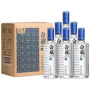 泸州老窖 泸州白瓶酒 浓香型白酒 52度500ml*6瓶 整箱