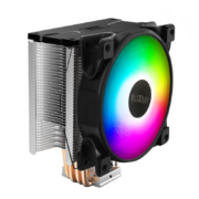 超频三（PCCOOLER）东海X4炫彩版 CPU散热器 (七彩流光灯效/支持AM4/温控风扇/4热管/多平台/附硅脂)