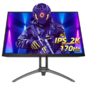 AOC 27英寸2K显示器170Hz 1ms响应电竞游戏吃鸡台式电脑IPS液晶屏HDR400升降旋转 Q27G2 2K 144Hz 入门小钢炮