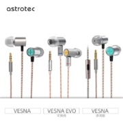 阿思翠（Astrotec） 【数码优选】 VesnaEVO有线HIFI入耳式高音质可换线银灰色 标配(配Type-c转接头)不带麦