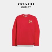 COACH 蔻驰 男士休闲印花长袖 C2423_RED-129657
