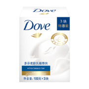 多芬(DOVE)香皂 柔肤乳霜香块100gx3