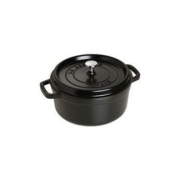 STAUB 珐宝 铸铁圆形锅, 24cm, 黑色