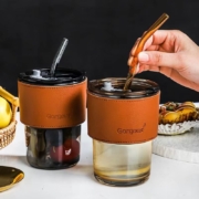 京东特价APP：厨格调 网红竹节杯1只+吸管+隔热套+盖